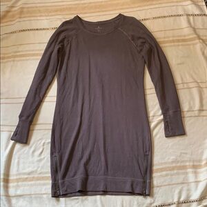 Athleta Eco Wash Long Sleeve Sweatshirt Dress Size Medium